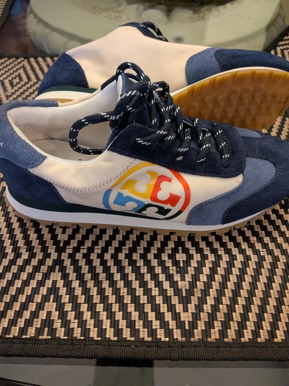 Tory Burch Retro Annie Training Sneakers Shoes NEW SZ 5.5